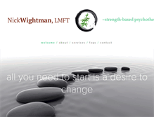 Tablet Screenshot of nickwightmantherapy.com